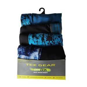 TEK GEAR DRYTEK BOYS' BOXER BRIEFS. 5-pack. Size XL 18-20. Color Teal. NWT